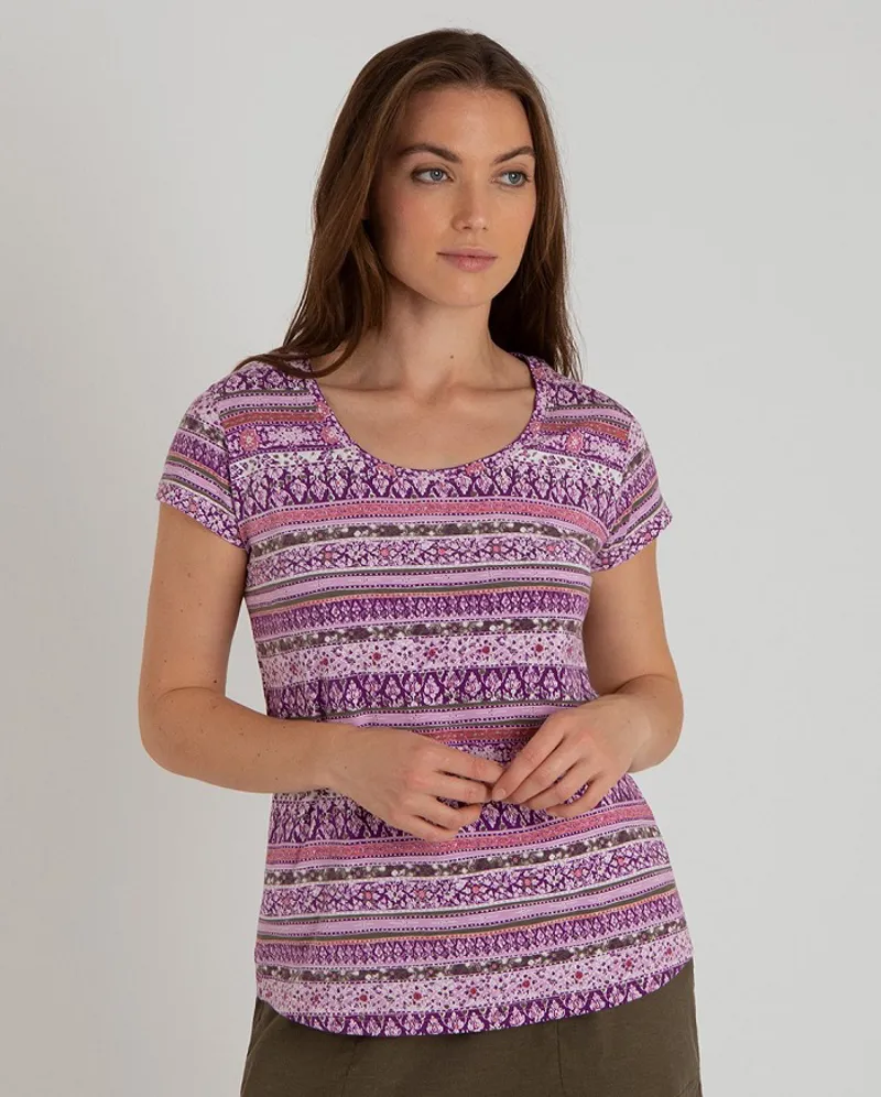 Sherpa Womens Kira Tee Aaru Plum